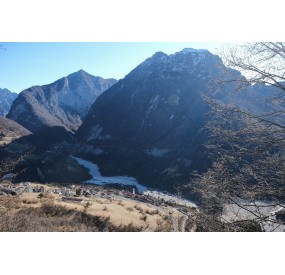 Vajont valley seen from the Coal trail