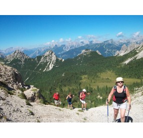 Arriving at Forcella Val di Brica