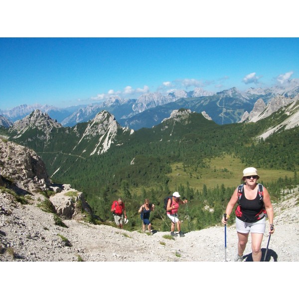 Arrivando alla Forcella Val di Brica