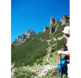 Downhill from forcella val di Brica on the opposite side